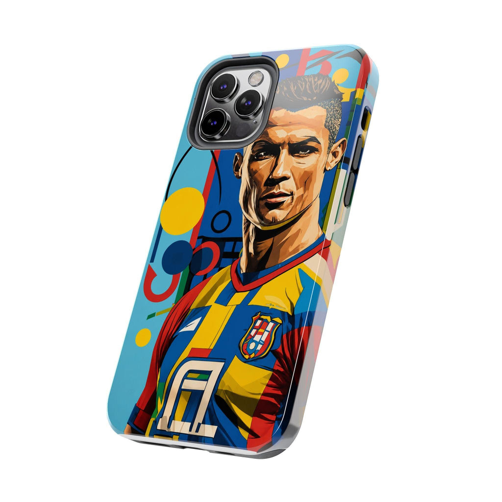Portugal  legend Pop Art Tough Phone Case — Colorful Soccer Legend Protective Cover.