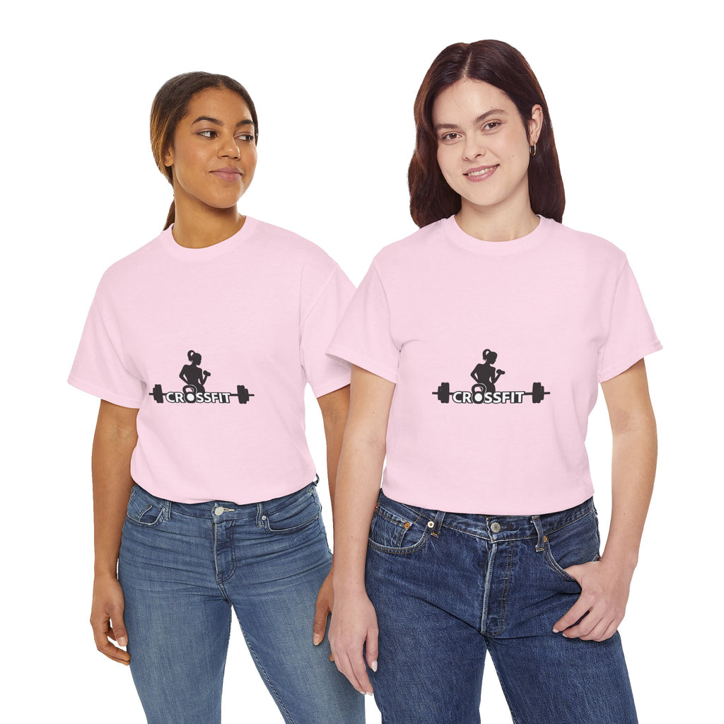 CrossFit Weightlifter T-Shirt — Barbell Silhouette Gym Tee