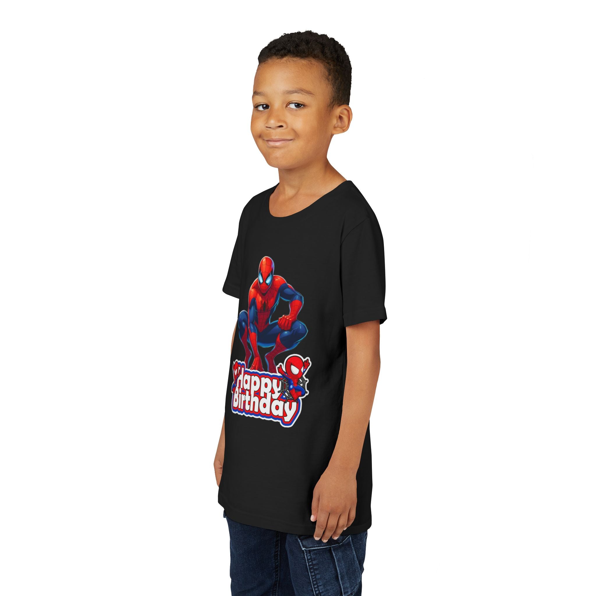 Spider Hero "Happy Birthday" Youth Tee