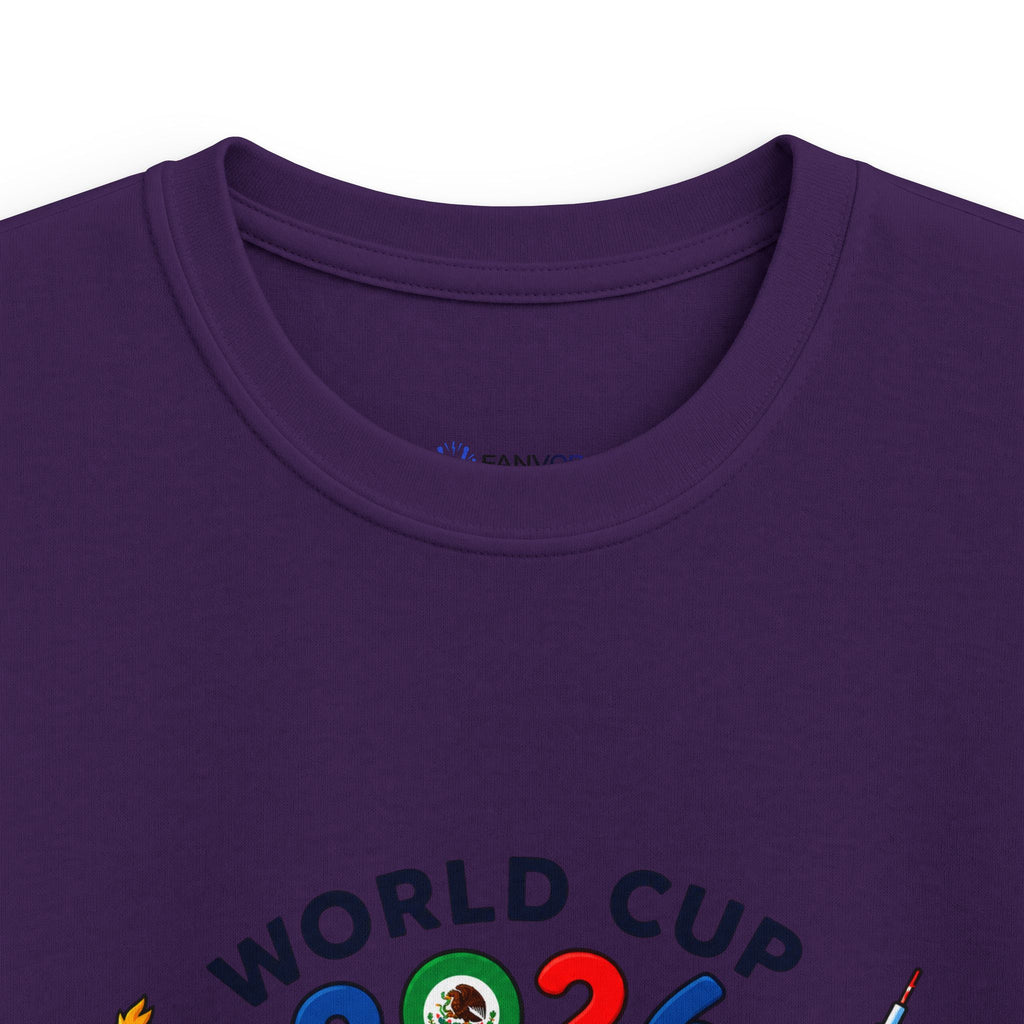 Kids Tee -  America Soccer Mascot & Landmarks