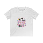 Kids Tee — ‘I Was 6 Now I’m 7’ Birthday Girl Cute Floral Design