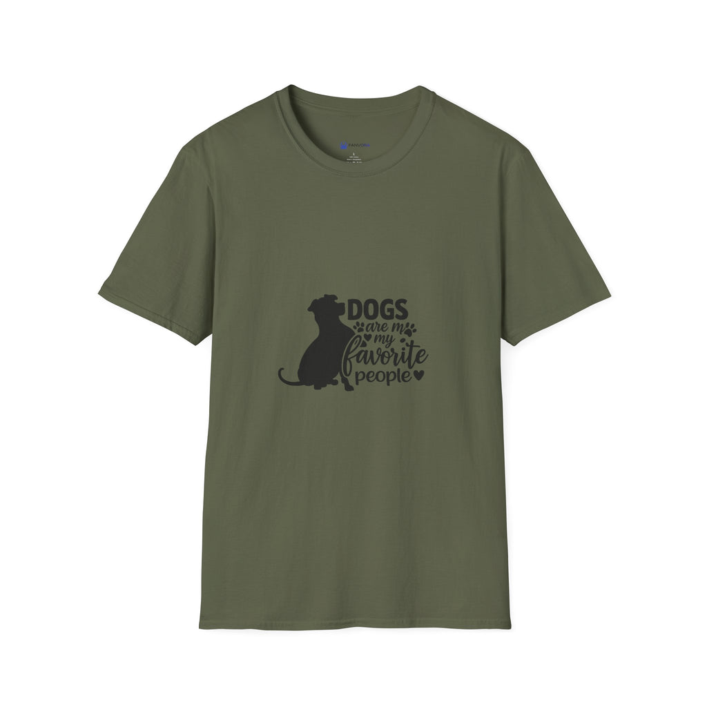 Dog Lover T-Shirt — “Dogs Are My Favorite People” Graphic Tee
