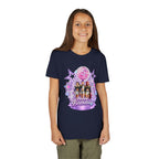 Girls' 5th Birthday Tee - 'Happy Birthday' Glitter Stars Design