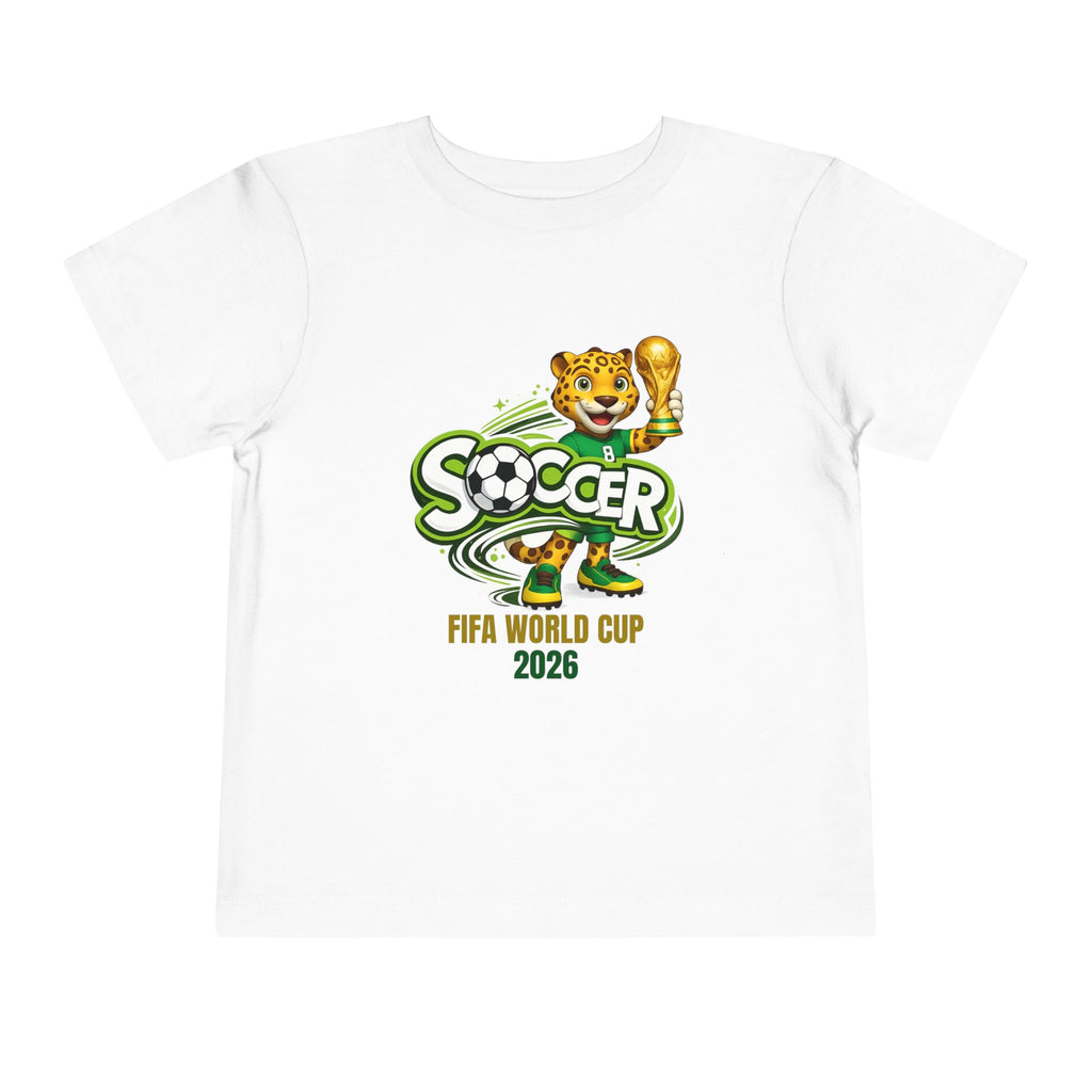 Soccer cup 2026 Toddler Soccer Tee — Cute Tiger Mascot Trophy Design