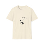 Panda Love T-Shirt — Cute Minimalist Heart Panda Tee