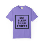 Unisex CR7 Fans Siuuu T-Shirt — Eat Sleep Siuuu Repeat Graphic Tee.