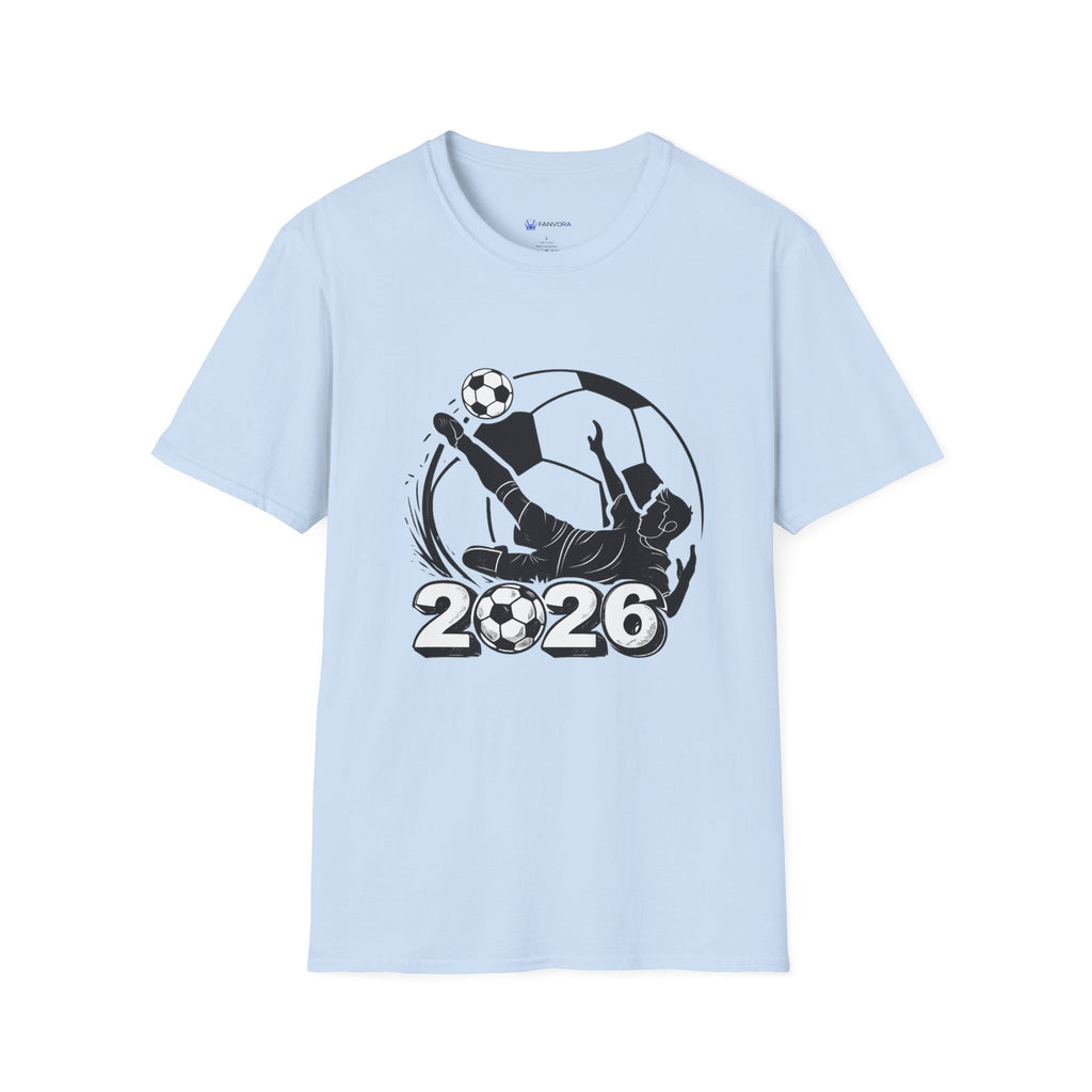 Soccer 2026 T-Shirt — Futbol Player Kick Graphic Tee
