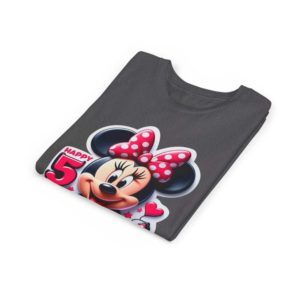 Minnie Mouse Happy 5th Birthday Youth Tee