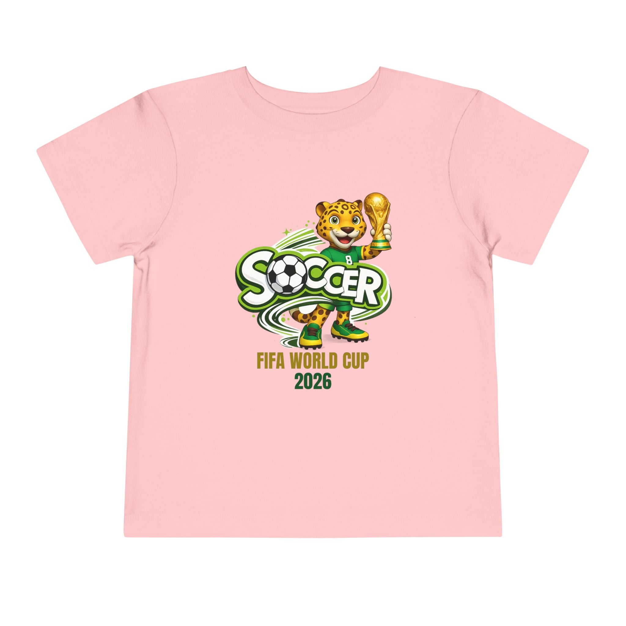 Soccer cup 2026 Toddler Soccer Tee — Cute Tiger Mascot Trophy Design