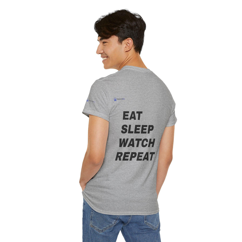 World Cup 2026 Energy Soccer Tee — "EAT SLEEP WATCH REPEAT" Fans Inspired.