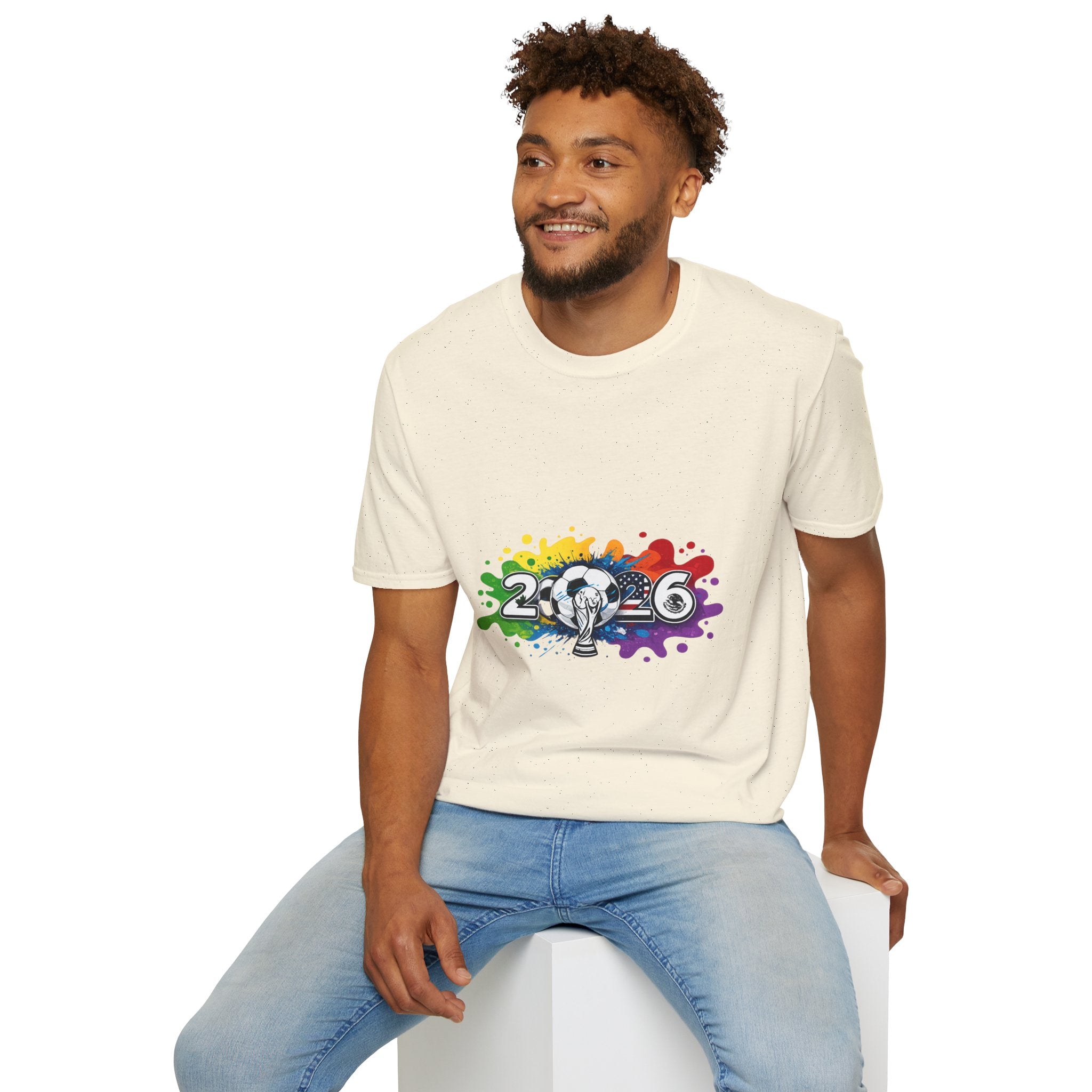 2026 Rainbow Soccer T‑Shirt — Pride Soccer Fan Shirt