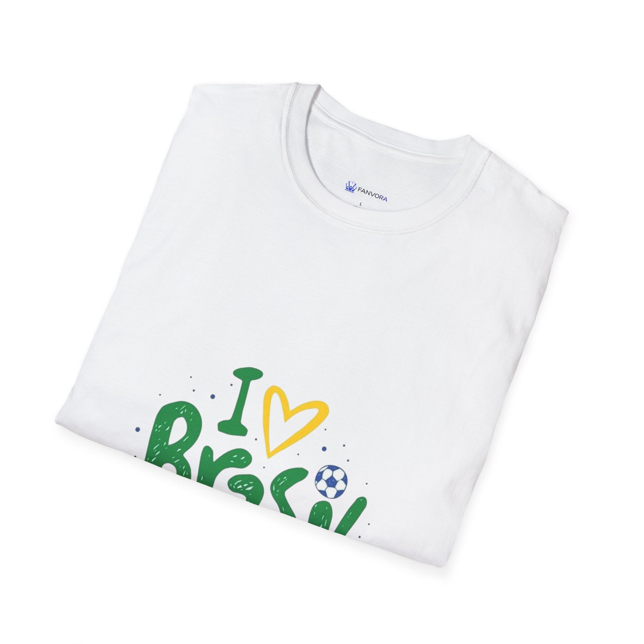 Brazil Soccer T-Shirt — I  Brazil Football Fan Tee