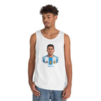 "I am Here to Stay" Argentina Soccer Star Tank Top — Jersey Portrait World Cup 2026.