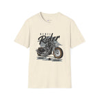 Rebel Rider Motorcycle T-Shirt — Vintage Biker Graphic Tee
