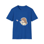 Kawaii Girl Blowing Hearts T-Shirt — Cute Anime Graphic Tee