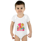 1st Birthday Baby Bodysuit - Happy Birthday Giraffe Onesie