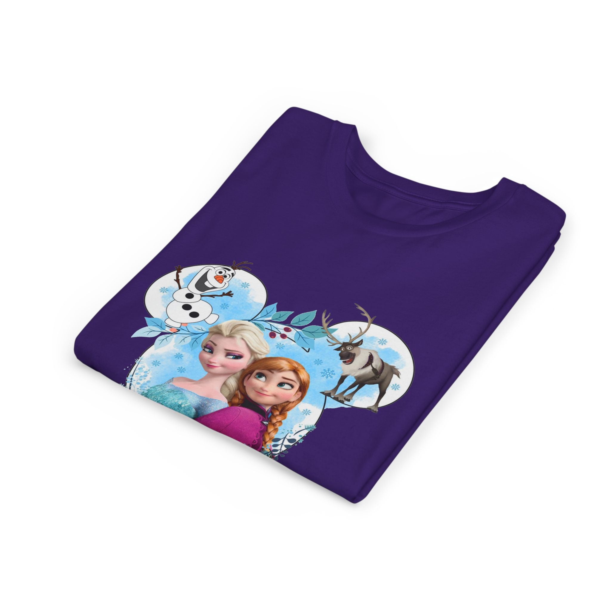 Girls' Frozen Princesses Youth Tee – Elsa & Anna Winter Friends Shirt