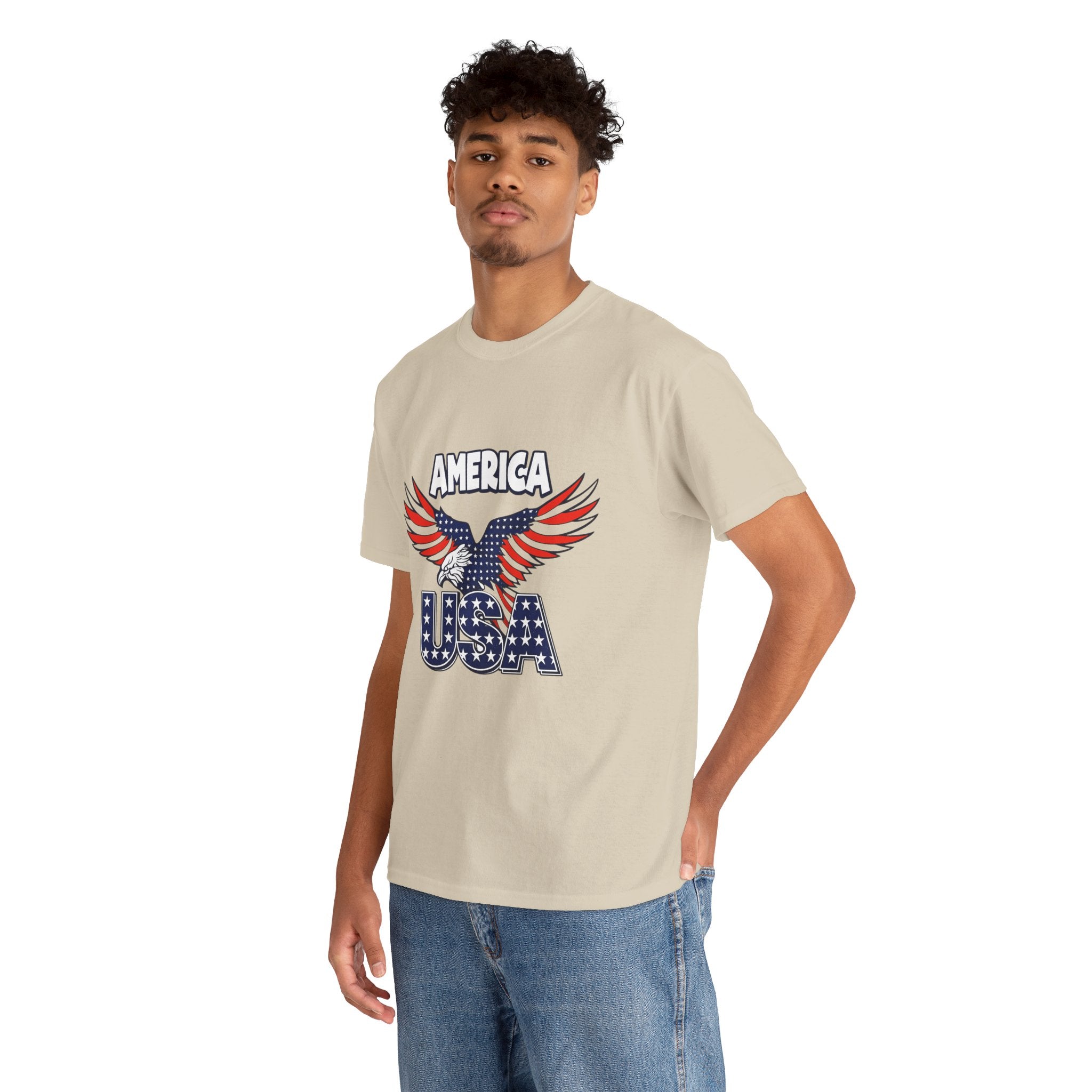 USA Eagle T-Shirt – America Patriotic Graphic Tee for 4th of July
