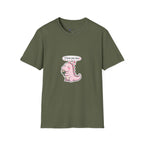 Cute Pink Dino T‑Shirt — "I love you too" Valentine Tee