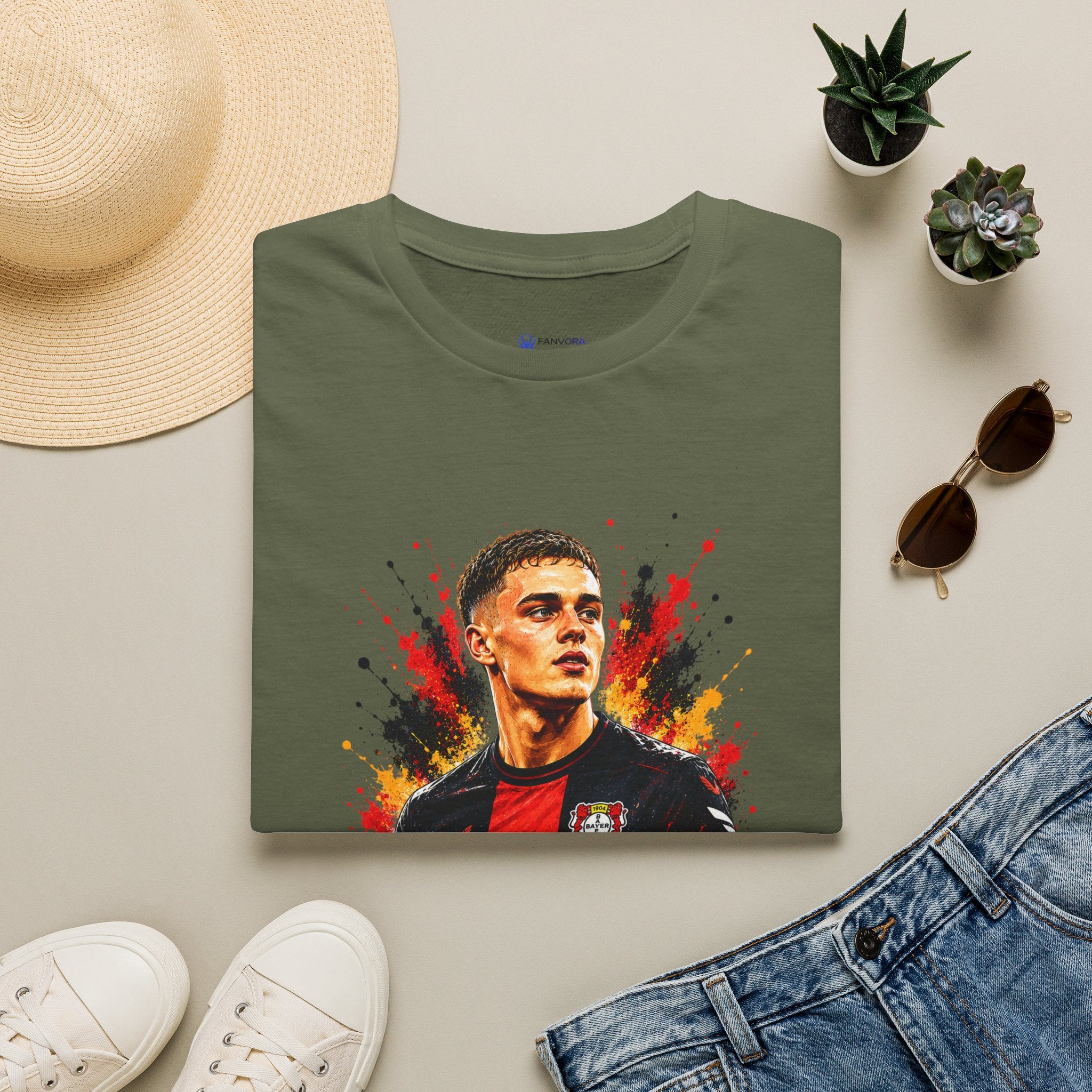 Germany Legend Soccer T-Shirt — Portrait Graphic Football Fan Tee
