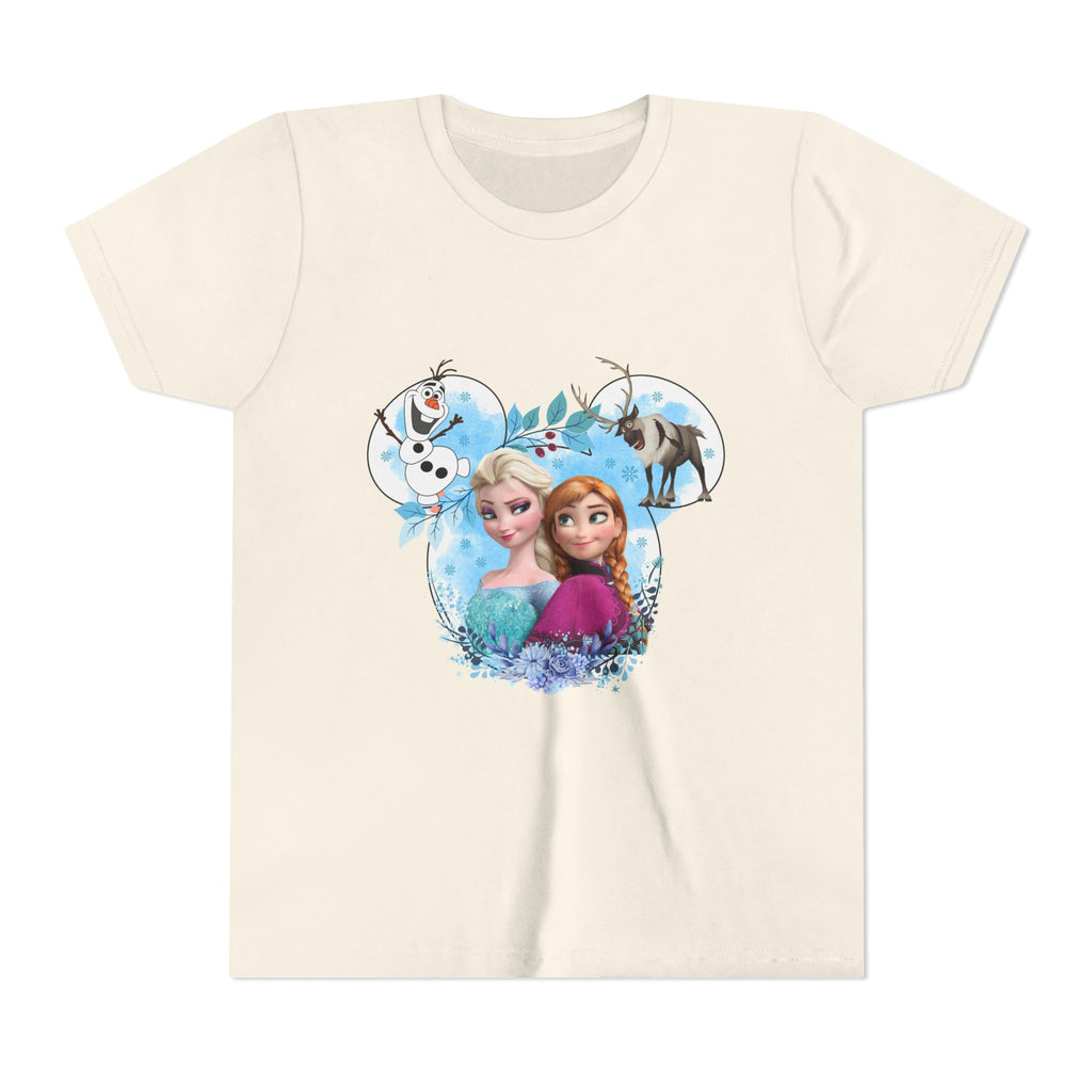 Girls' Frozen Princesses Youth Tee – Elsa & Anna Winter Friends Shirt