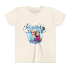 Girls' Frozen Princesses Youth Tee – Elsa & Anna Winter Friends Shirt