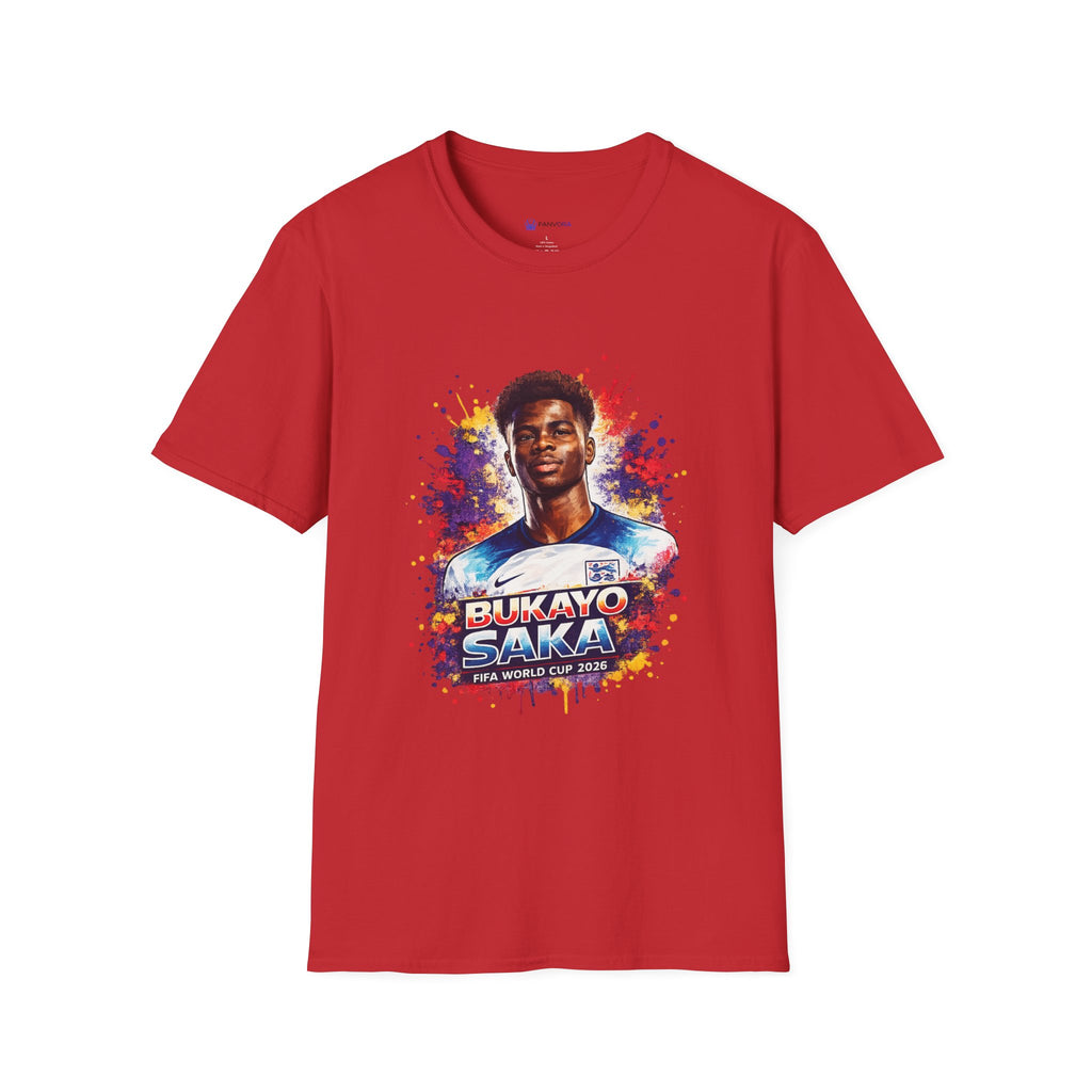 England Lagend Portrait T-Shirt — Color Splash Football Fan Tee
