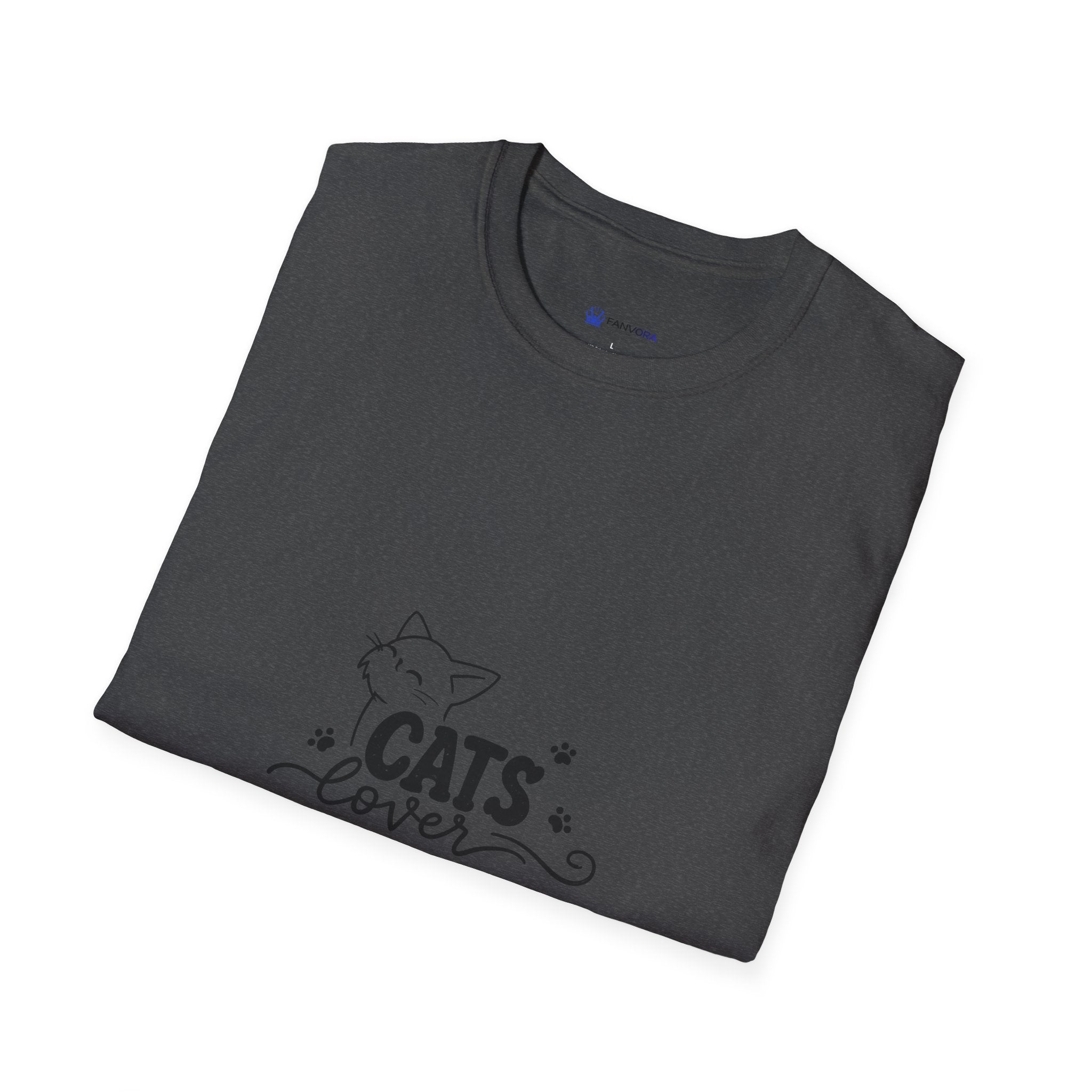 Cats Lover T-Shirt — Cute Minimal Cat Graphic Tee for Cat Moms & Pet Lovers