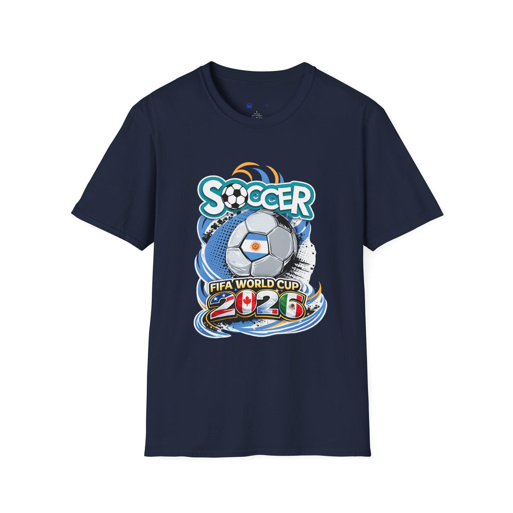 Soccer 2026  Graphic T-Shirt — Retro Ball Design soccer cup tee