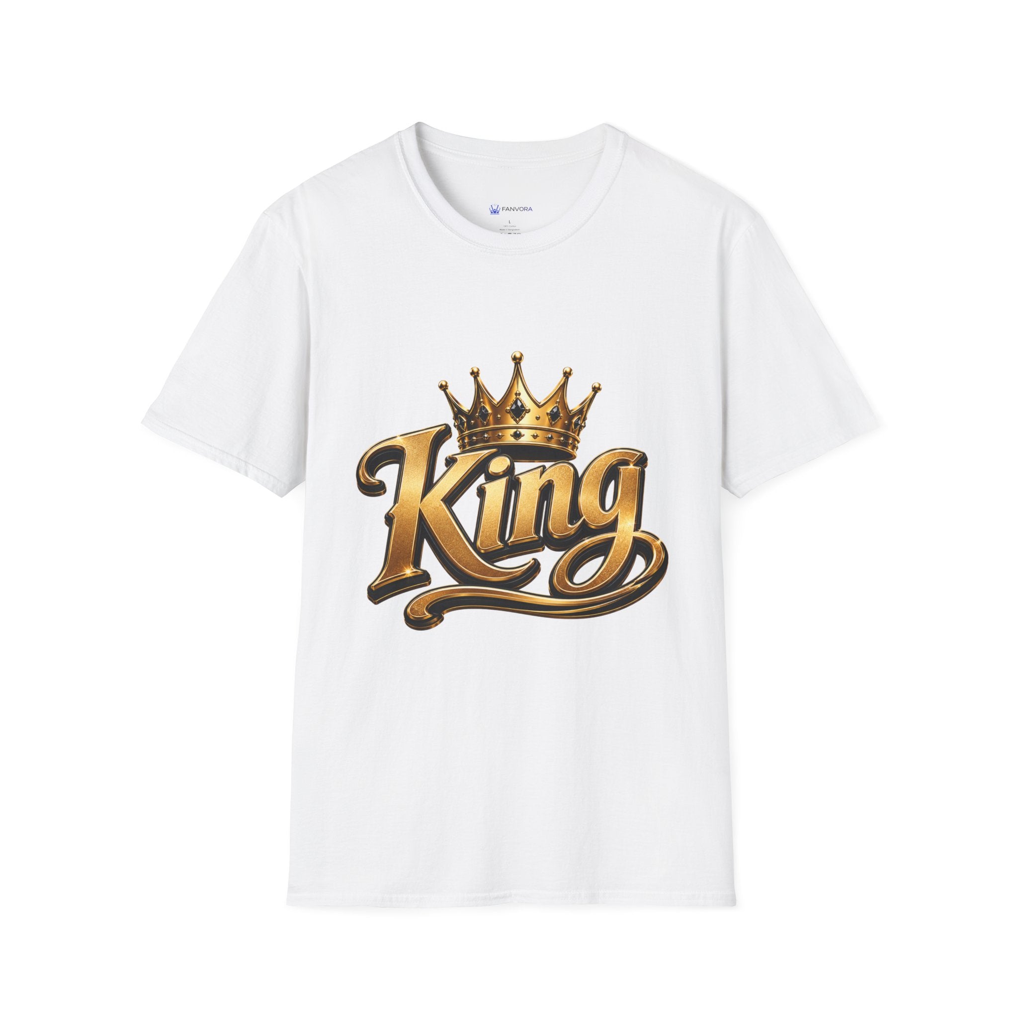 King Crown T-Shirt — Gold Regal Graphic Tee