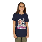 Kids' Birthday Tee - Cute Princess and Snowman "Happy Birthday" Graphic