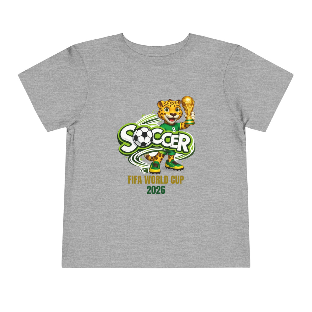 Soccer cup 2026 Toddler Soccer Tee — Cute Tiger Mascot Trophy Design