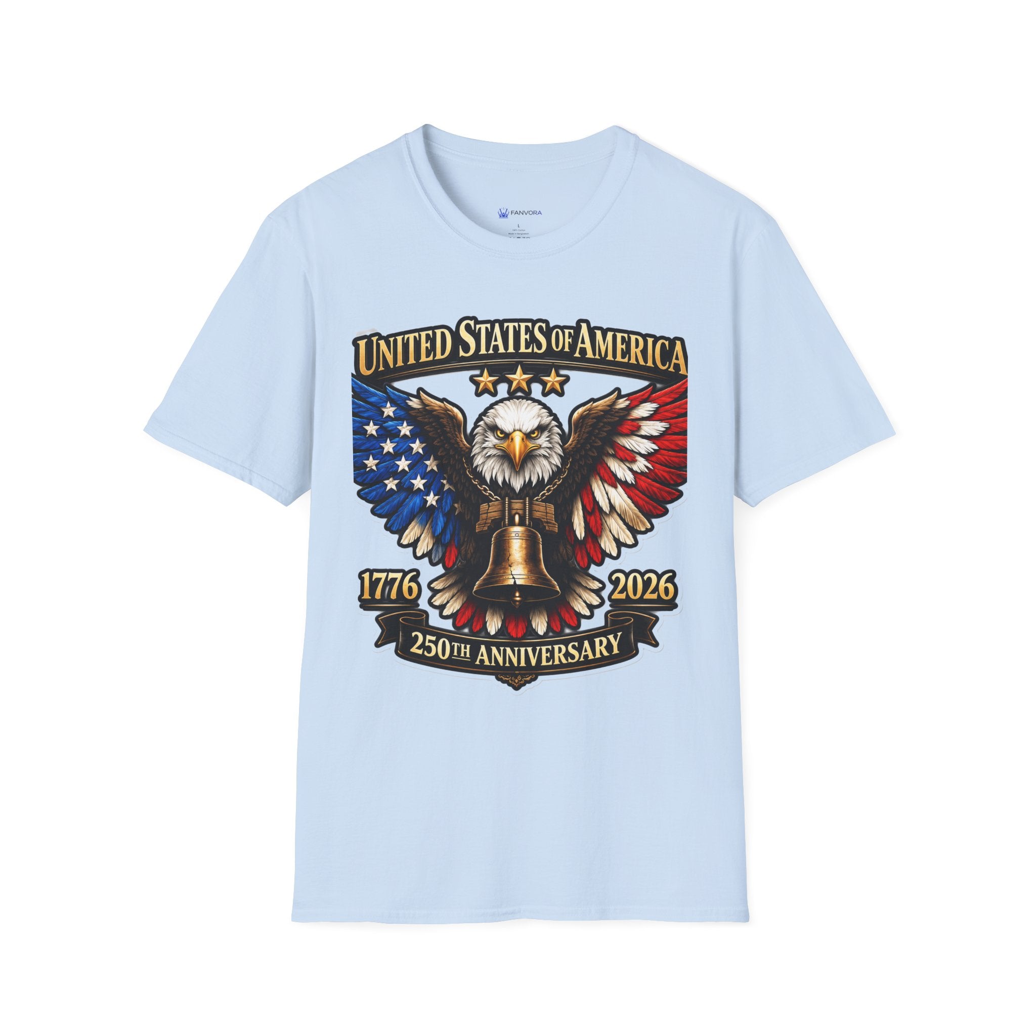United States of America 250th Anniversary Eagle T-Shirt design.