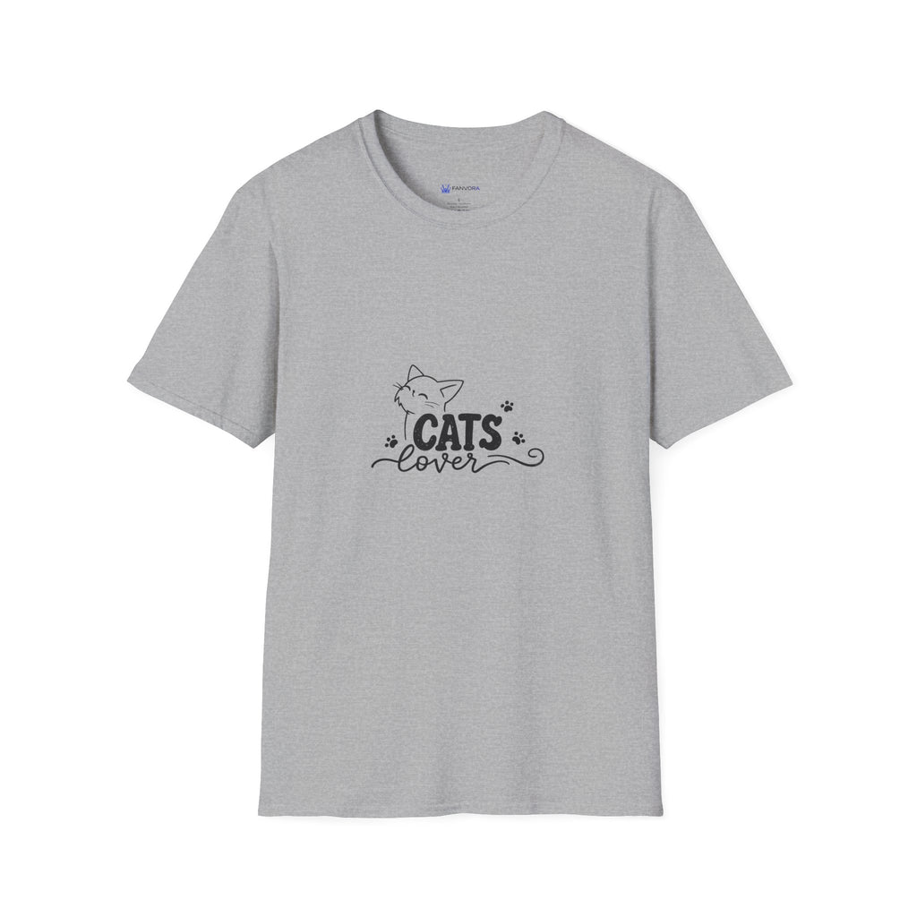 Cats Lover T-Shirt — Cute Minimal Cat Graphic Tee for Cat Moms & Pet Lovers