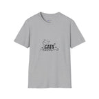 Cats Lover T-Shirt — Cute Minimal Cat Graphic Tee for Cat Moms & Pet Lovers