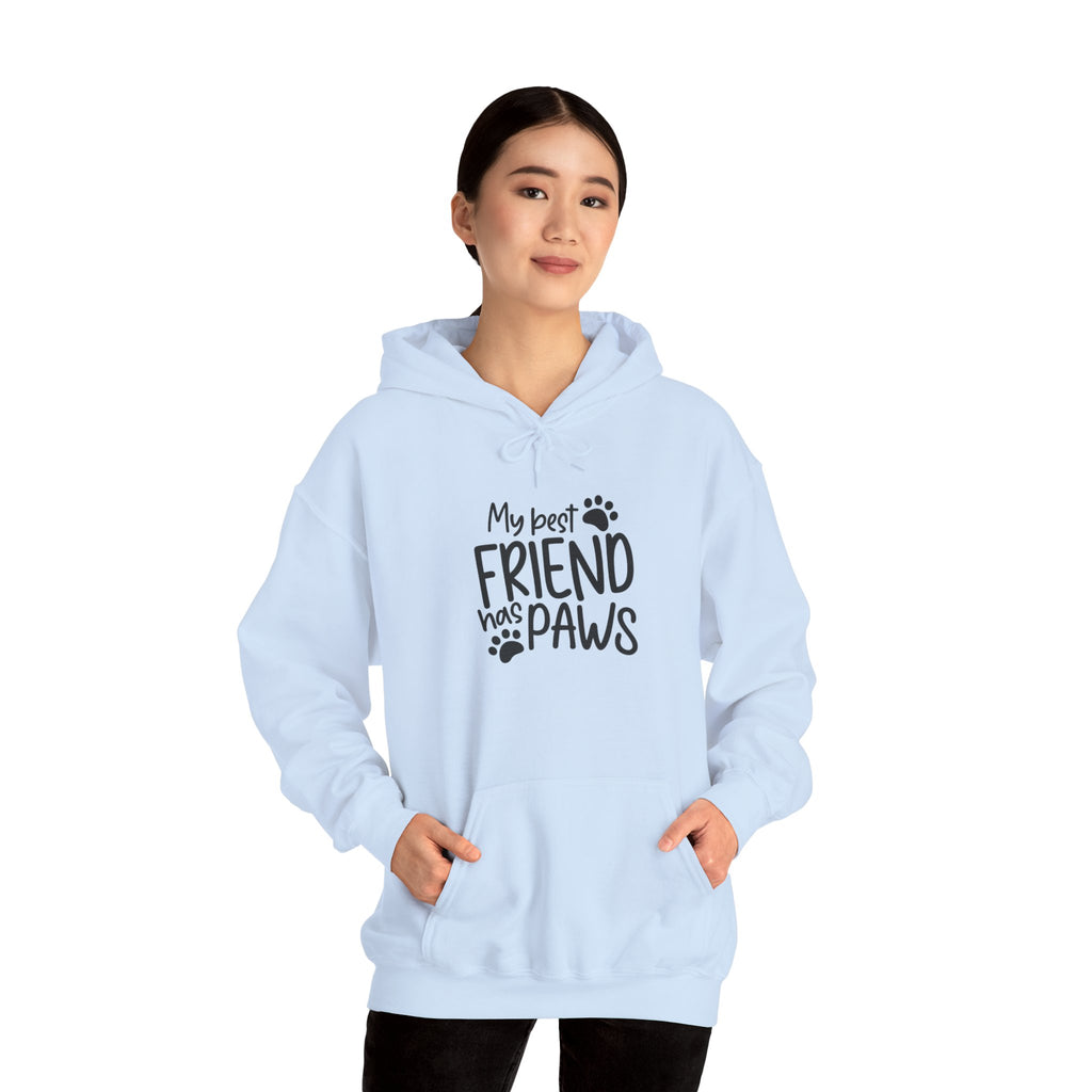 My Best Friend Has Paws Hoodie — Cute Paw Print Pet Lover Sweatshirt