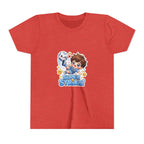 Youth Tee - Cute 'Super Strike!' Soccer Boy Graphic