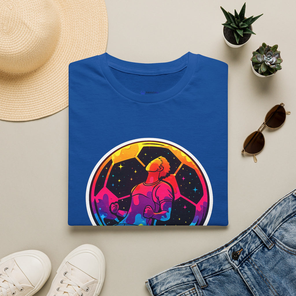 Soccer T‑Shirt — Colorful Retro Player Graphic