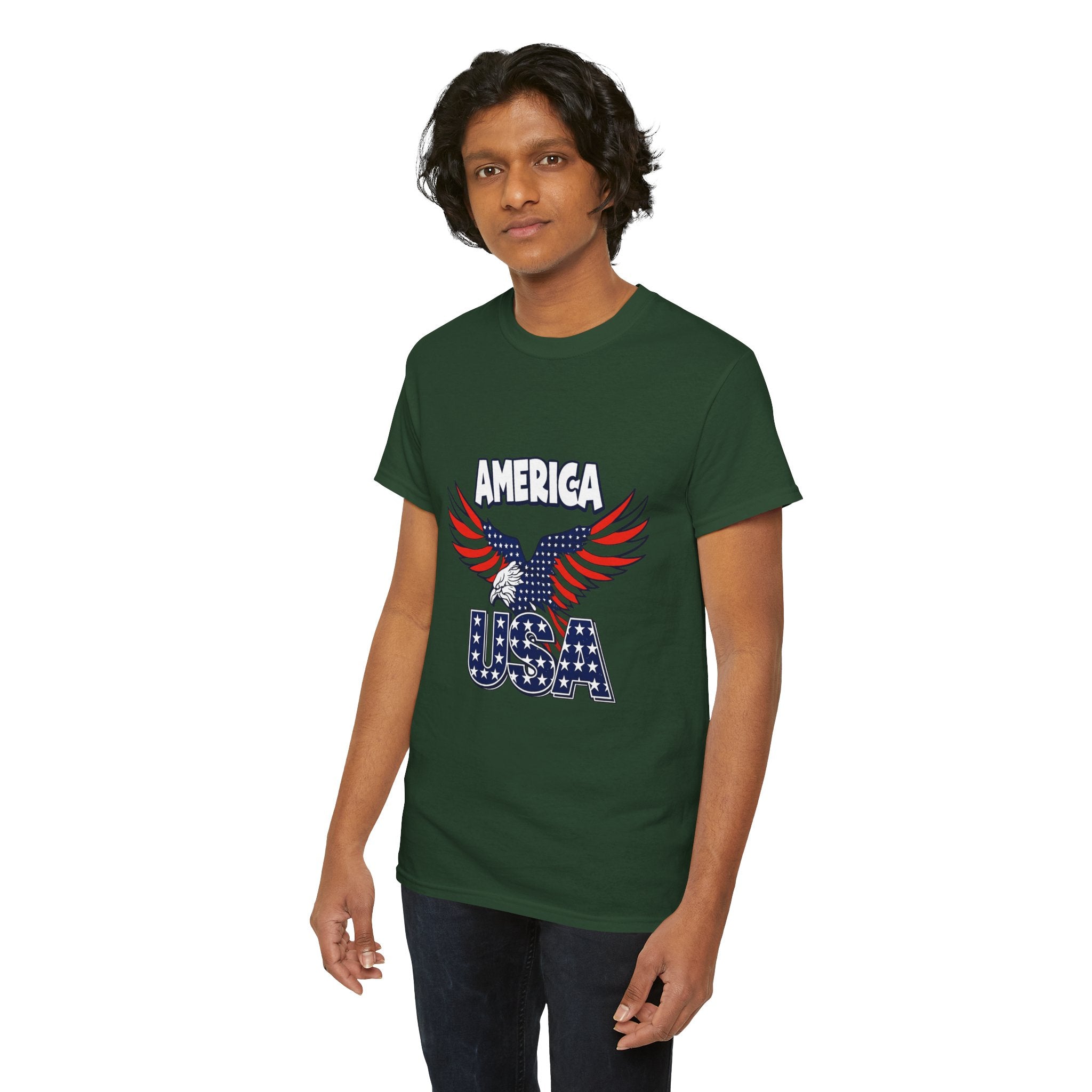 USA Eagle T-Shirt – America Patriotic Graphic Tee for 4th of July