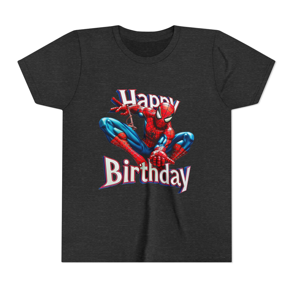 Spider Hero "Happy Birthday" Youth Tee