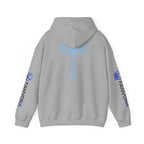 Unisex Midnight Run Hoodie — Retro Palm Beach Graphic Hooded Sweatshirt.
