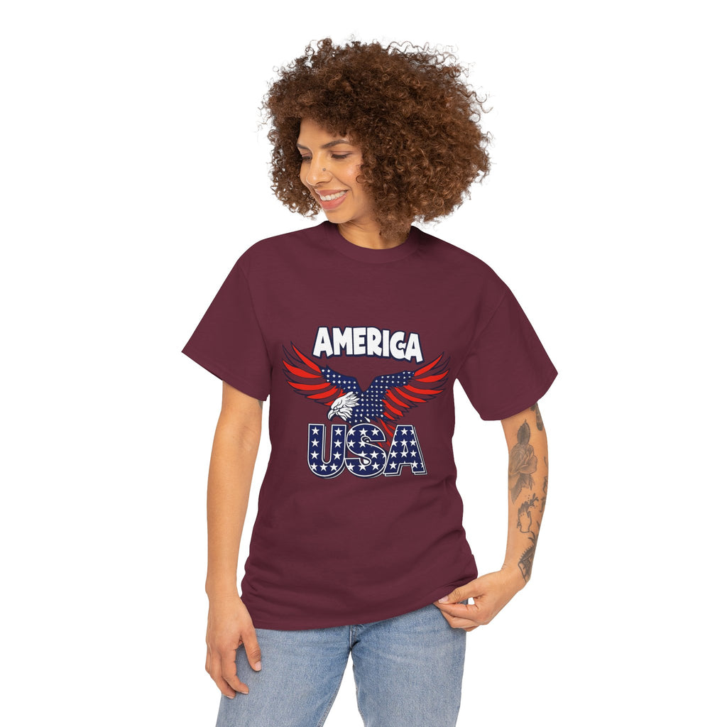 USA Eagle T-Shirt – America Patriotic Graphic Tee for 4th of July
