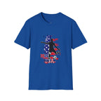 USA Soccer Player Silhouette T-Shirt — American Flag Soccer 2026 Fan Tee