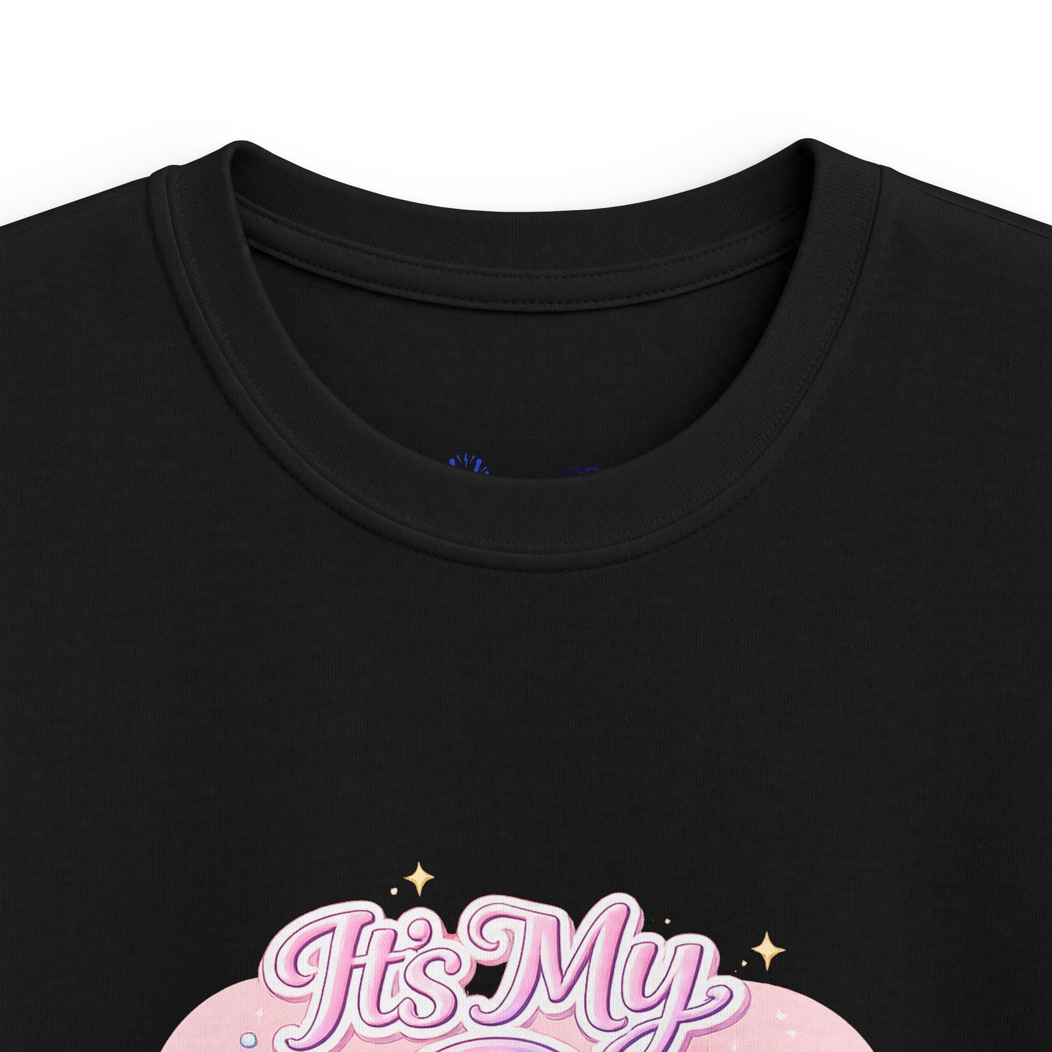 Kids 9th Birthday T‑Shirt - 'It's My 9th Birthday' Pink Heart Graphic Tee