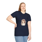 Cute Winking Girl Graphic T-Shirt – Kawaii Heart Tee