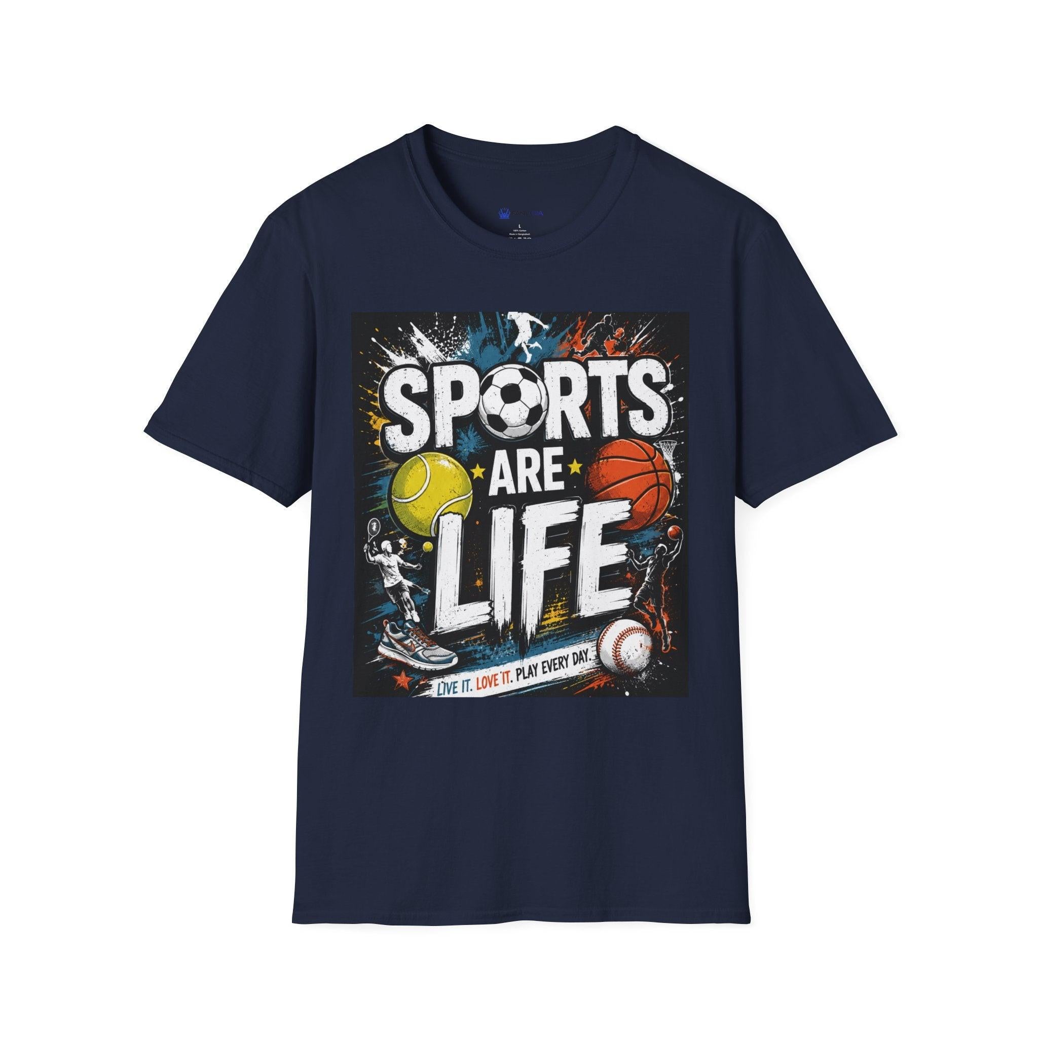 Sports Are Life T‑Shirt — Multi‑Sport Athletic Graphic Tee black sports.