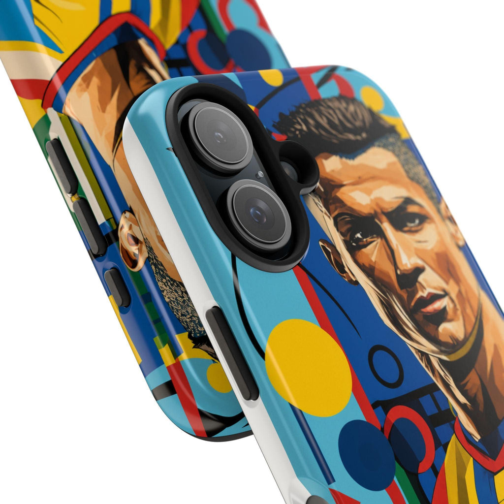 Portugal  legend Pop Art Tough Phone Case — Colorful Soccer Legend Protective Cover