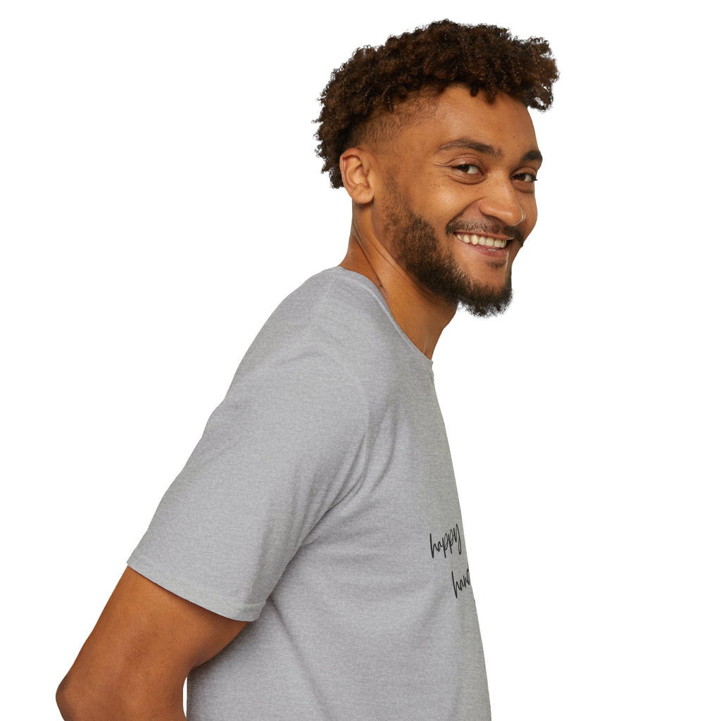 Happy Birthday Handsome T‑Shirt — Casual Birthday Tee with Script & Heart