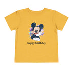 Toddler Tee — Cute Mickey "happy birthday" Birthday Shirt for Kids