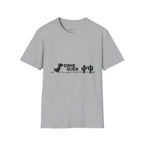 T-Shirt — "Game Over" Dino Pixel Tee (Retro Dinosaur Side-Scroller Design)